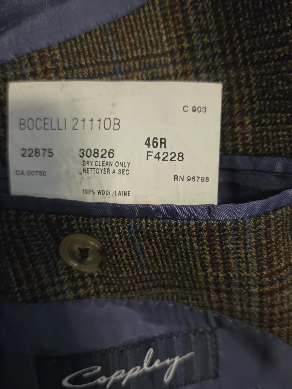 Coppley Men's Brown Bocelli Jacket